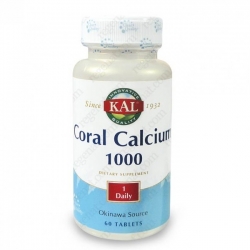 CORAL CALCIUM 1000 60 tablete  Mentine sanatatea sistemului osos